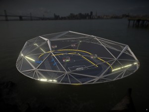 glow stadium pbr 3D 模型