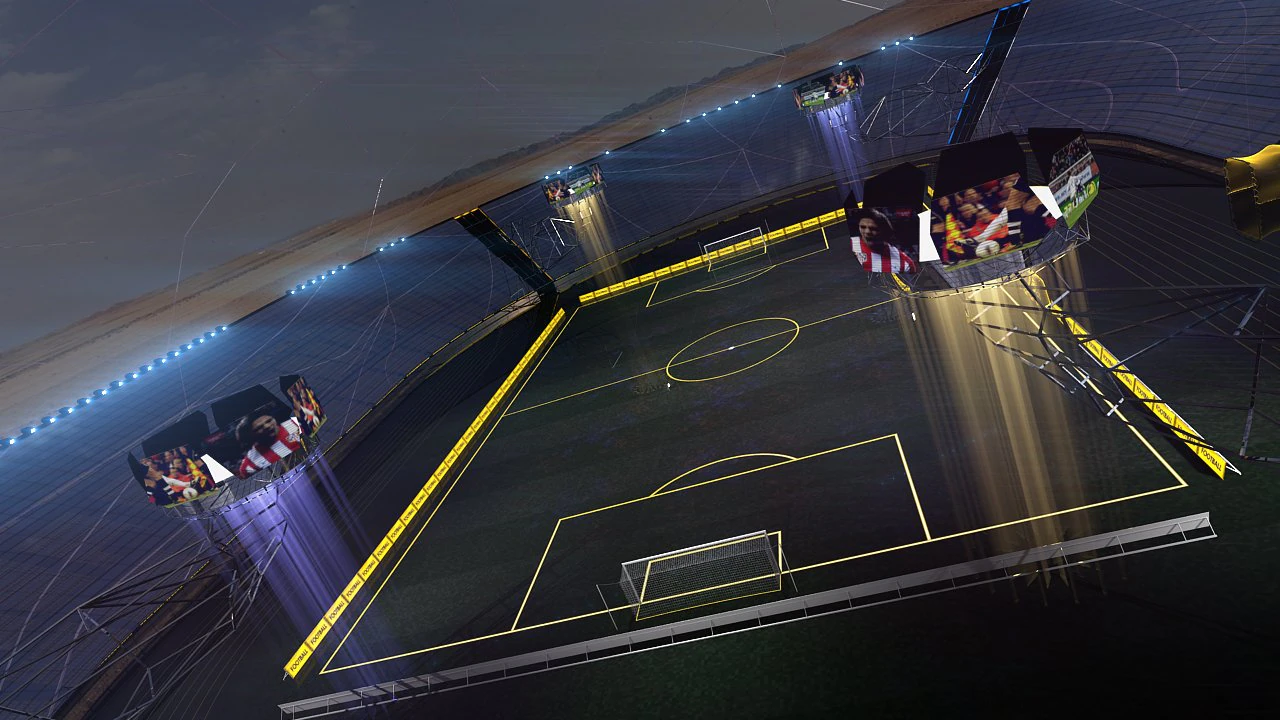glow stadium vray 3D Model .c4d .max .obj .3ds .fbx .stl .blend