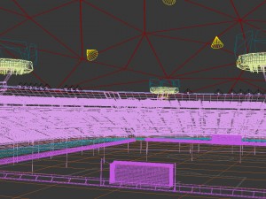 glow stadium vray 3D Model