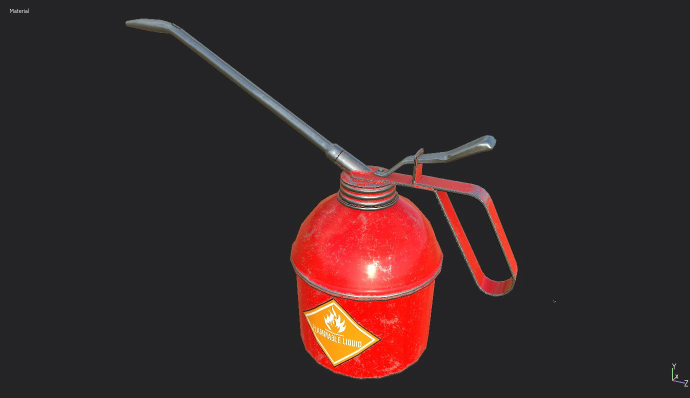 oil canister 03 pbr 3D Model .c4d .max .obj .3ds .fbx .stl .blend 