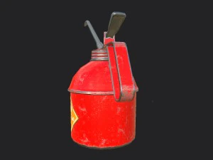 oil canister 03 pbr 3D Model