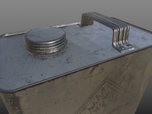 oil canister 04 pbr 3D Модель