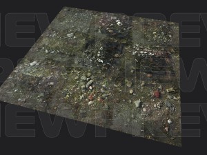 grungy groundplane pbr tiled 3D Model