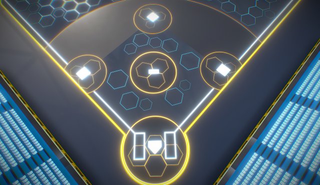 baseball glow stadium pbr 3D Модель .c4d .max .obj .3ds .fbx .stl .blend 