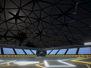 baseball glow stadium pbr 3D Модель