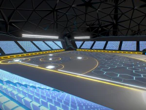 baseball glow stadium pbr 3D Model