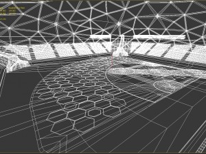 baseball glow stadium pbr 3D Модель