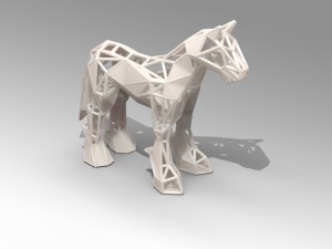 horse stylized 3D Print Model