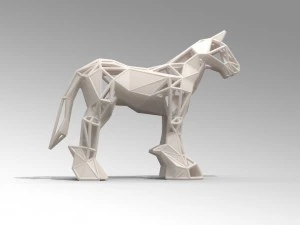 様式化された馬 3Dプリントモデル