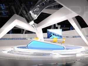 virtual tv studio 09 Model 3D