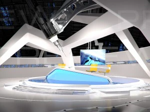studio televisi virtual 09 Model 3D
