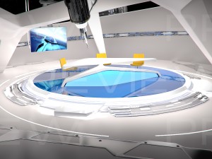 virtual tv studio 09 Model 3D