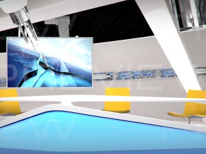virtual tv studio 09 Model 3D