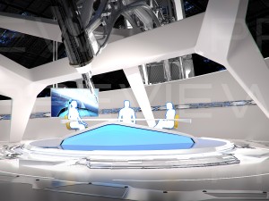 virtual tv studio 09 Model 3D