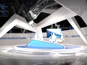 virtual tv studio 09 Model 3D