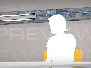 virtual tv studio 09 Model 3D