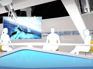 studio televisi virtual 09 Model 3D