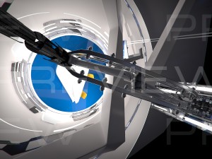 virtual tv studio 09 Model 3D