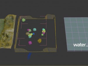 River valley low poly asset 3D Модель