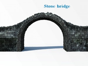 stone bridge Model 3D