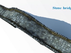 stone bridge Model 3D