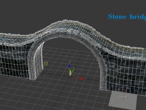 stone bridge Model 3D