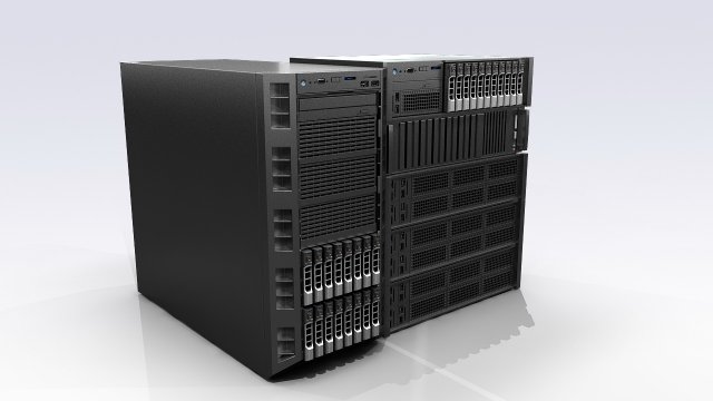 dell servers 3D मॉडल .c4d .max .obj .3ds .fbx .stl .blend 