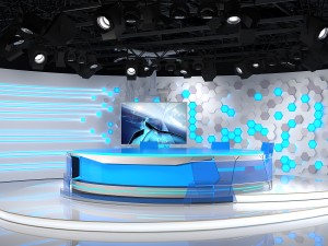 virtual broadcast studio 10 3Dモデル