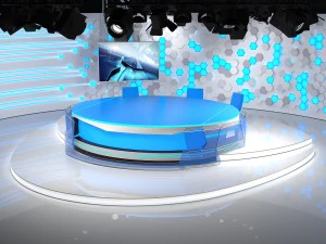 virtual broadcast studio 10 3D Model