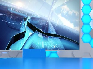 virtual broadcast studio 10 3D Model