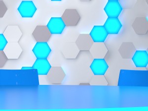 virtual broadcast studio 10 3Dモデル
