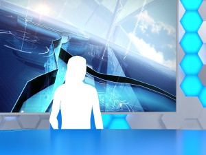 virtual broadcast studio 10 3Dモデル