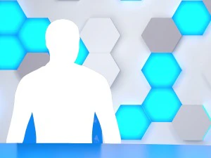 virtual broadcast studio 10 3D Model
