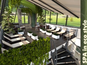 spa in eco style Modello 3D
