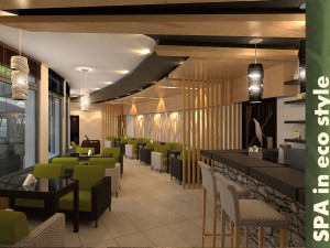 spa in eco style Modello 3D