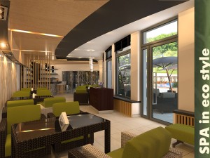 spa in eco style Modello 3D