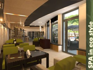 spa in eco style 3D Model