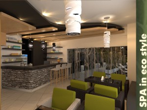 spa in eco style Modello 3D