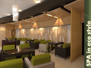 spa in eco style Modello 3D