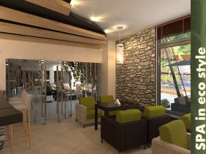 spa in eco style Modello 3D