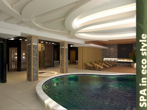 spa in eco style Modello 3D