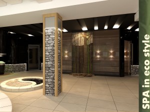 spa in eco style Modello 3D
