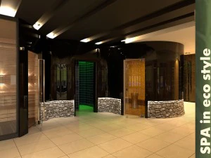 spa in eco style 3D Model