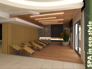 spa in eco style Modello 3D