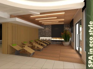 spa in eco style 3D Model
