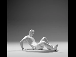 Fu&szlig;baller 02 Afterfall 01 3D Druckmodell