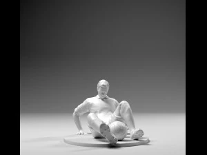 footballer 02 afterfall 01 3D Print Model