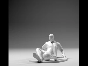 footballer 02 afterfall 01 3D Print Model