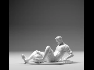 footballer 02 afterfall 01 3D Print Model