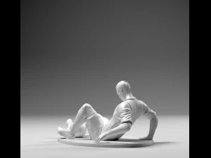 footballer 02 afterfall 01 3D Print Model